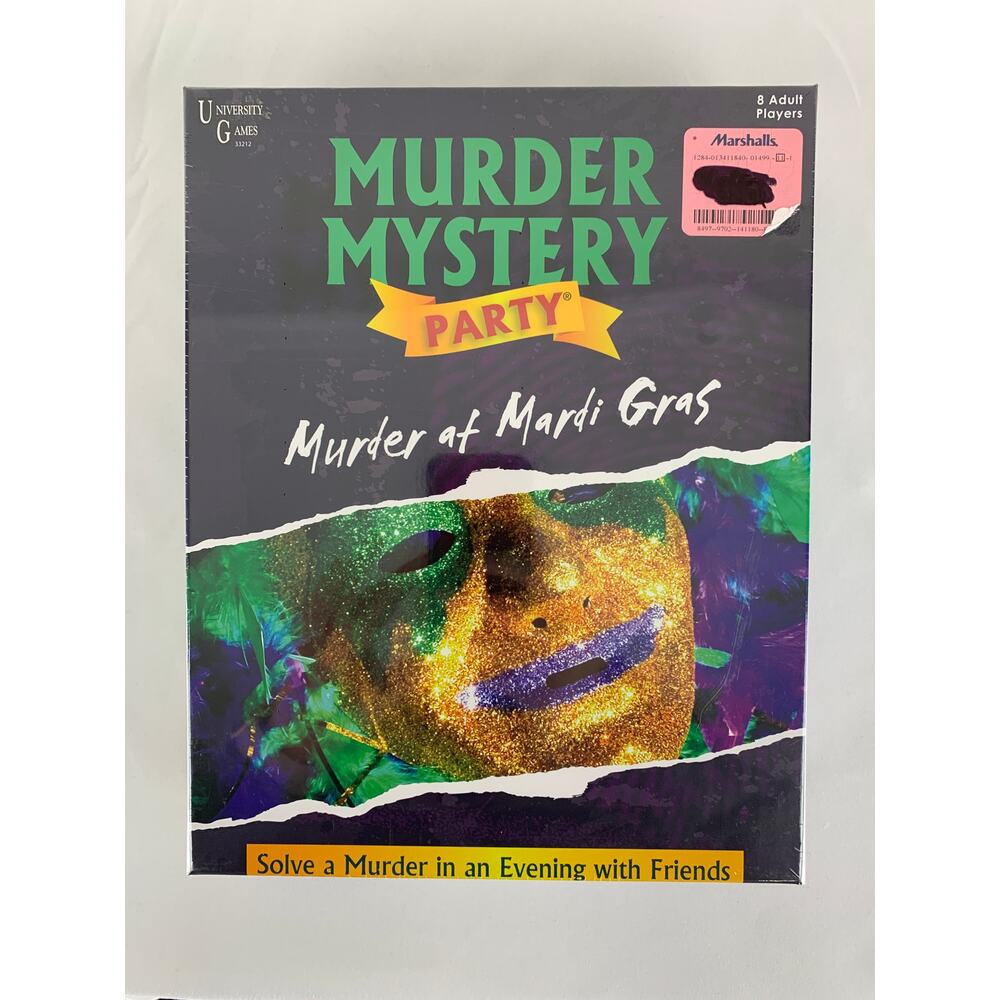 University Games Murder At Mardi Gras Murder Mystery Party Game New Sealed